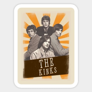 Vintage Aesthetic The Kinks 1980s Sticker